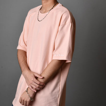 Pink | 100% Cotton Terry Oversized Fit T shirt